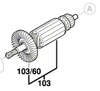 Induit scie à mousse GSG 300
